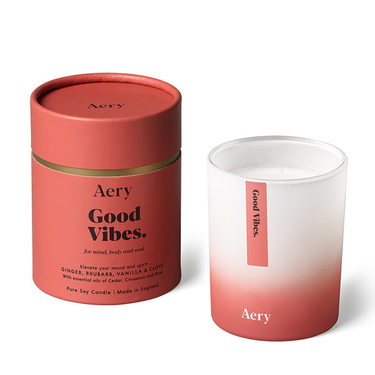 Aery Living Aromatherapy 200g Soy Candle Good Vibes