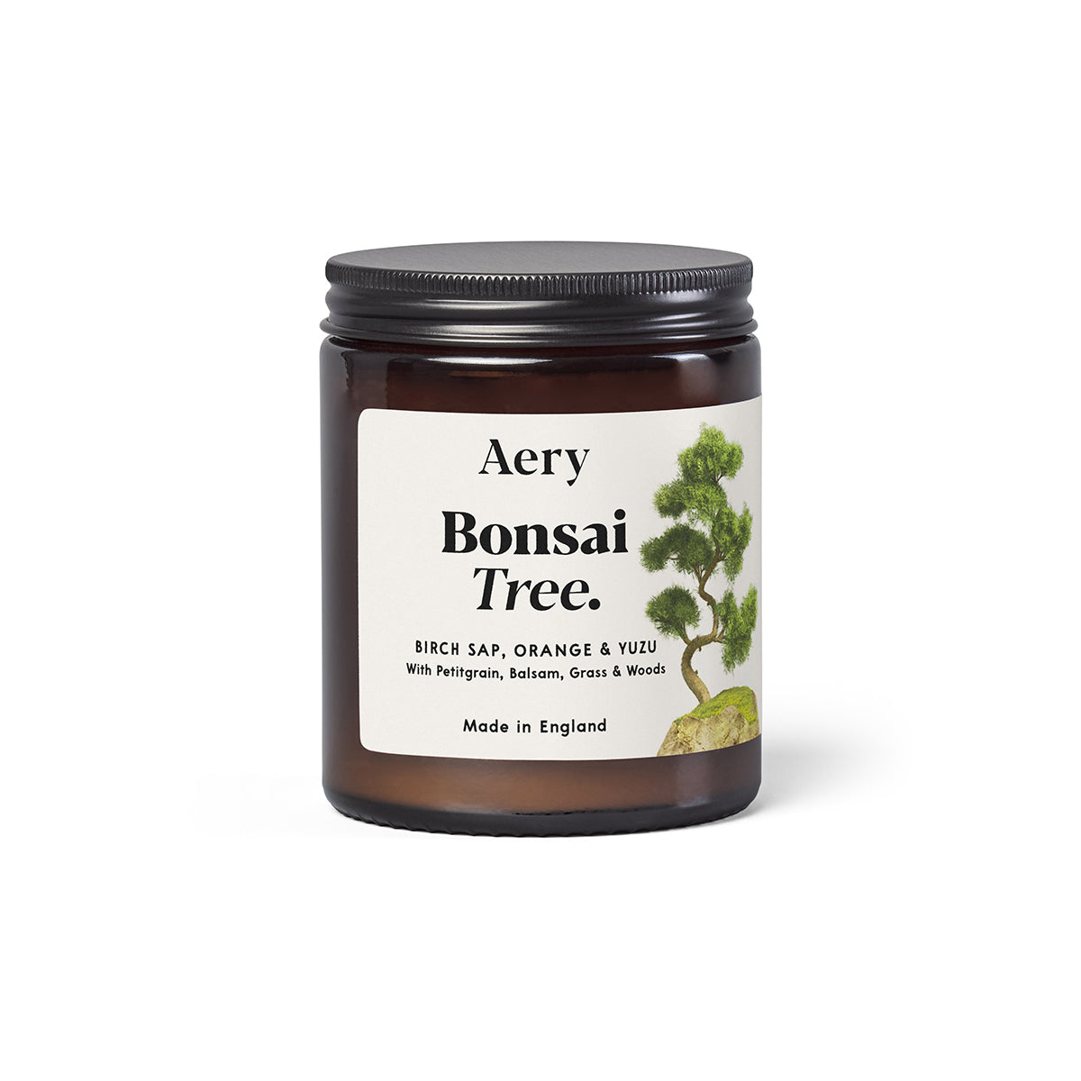 Aery Living Botanical 140g Candle Jar Bonsai Tree