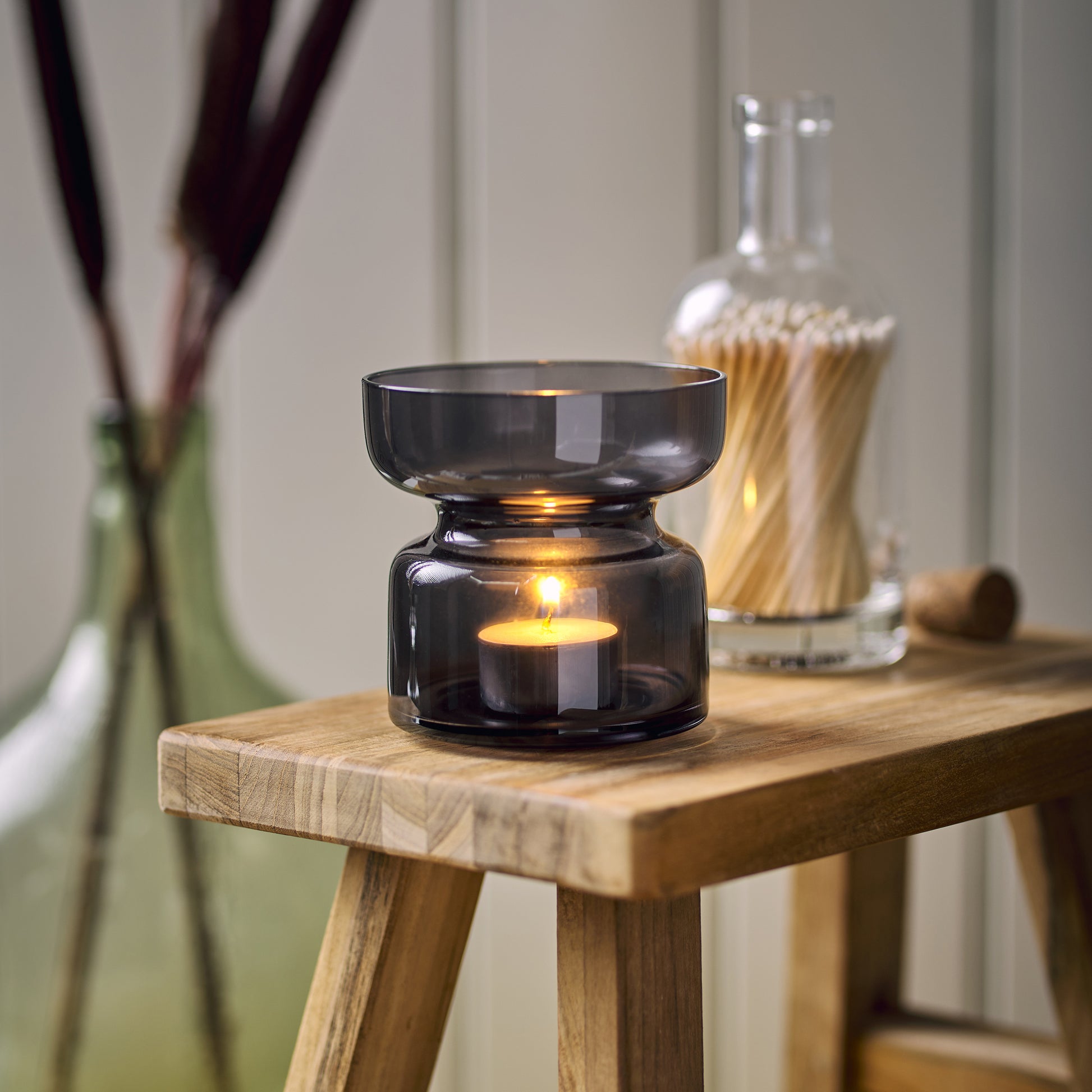 Aery Living Copenhagen Candle Holder Onyx