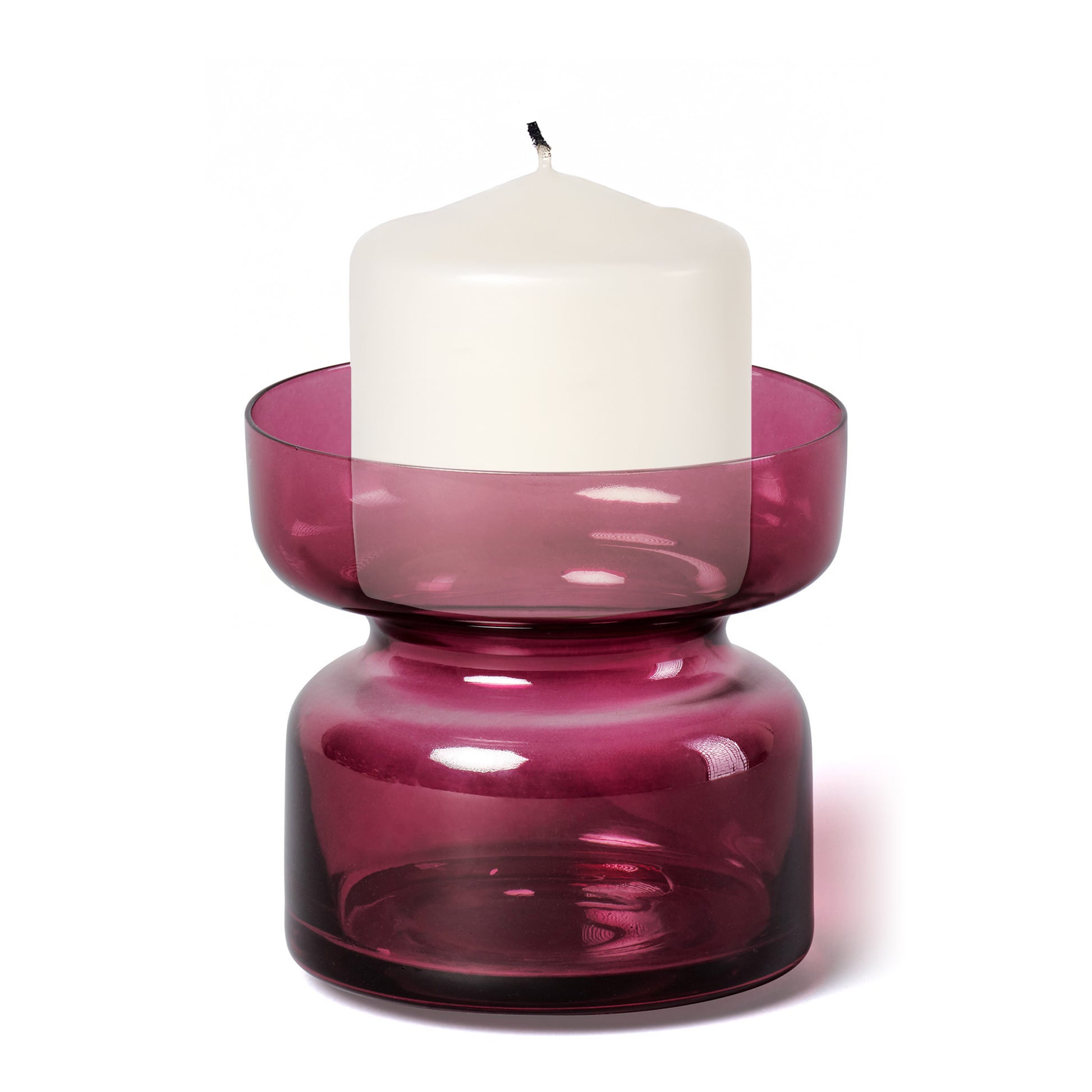 Aery Living Copenhagen Candle Holder Ruby