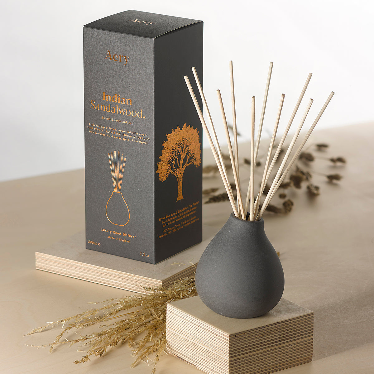 Aery Living Fernweh 200ml Reed Diffuser Indian Sandalwood