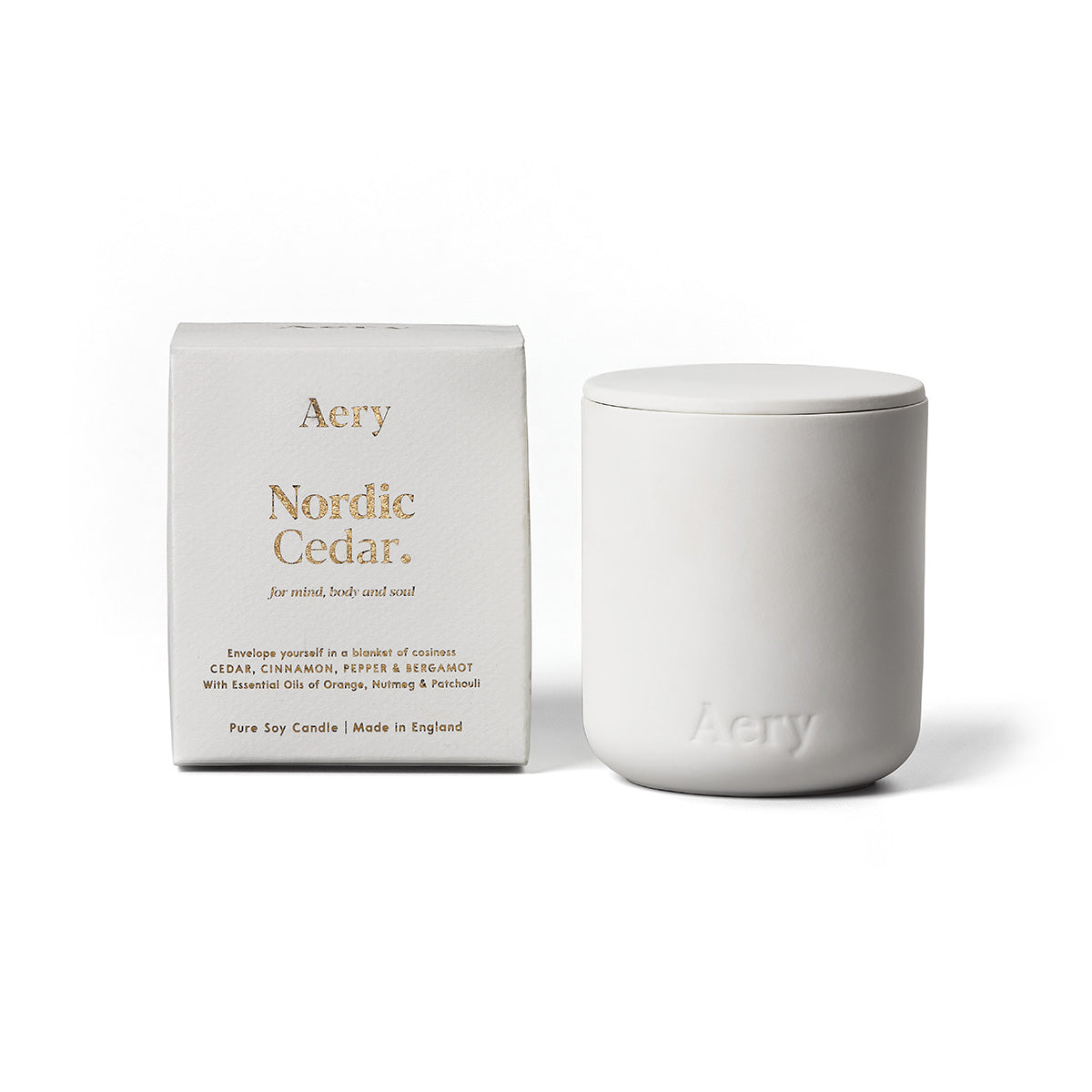 Aery Living Fernweh 280g Candle with Lid Nordic Cedar