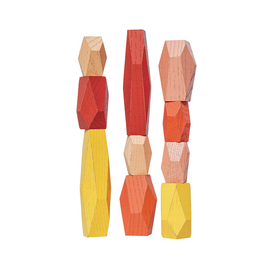 Areaware Balancing Blocks Desert Wooden Toy Set Wooden Toy Set