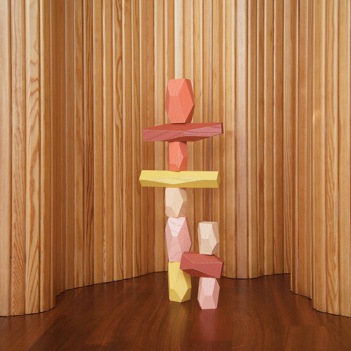 Areaware Balancing Blocks Desert Wooden Toy Set Wooden Toy Set