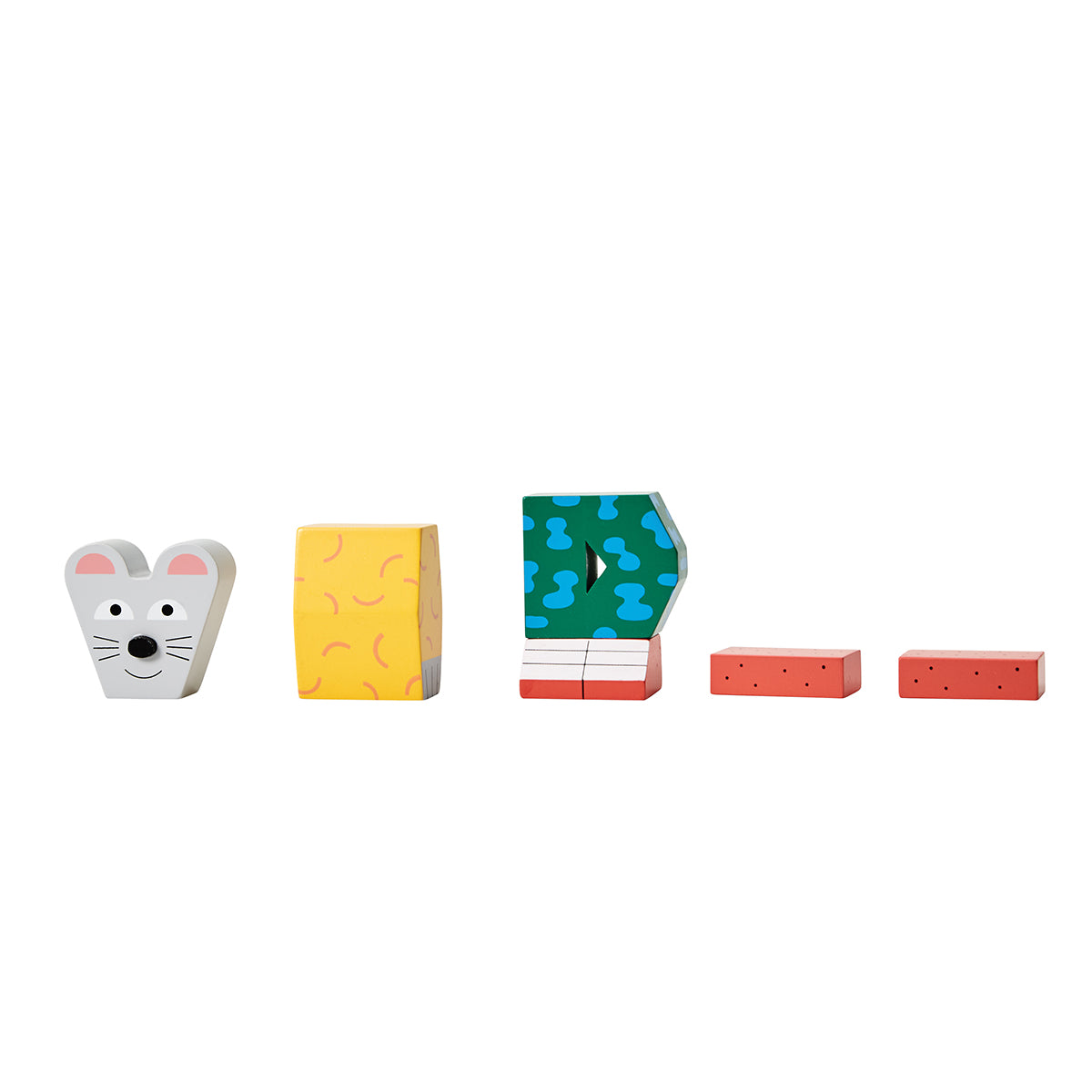 Block Party Mouse | Wooden Toy | Areaware | UNTIL – UNTIL Wholesale AU