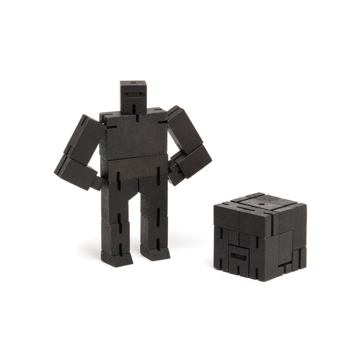 Areaware Cubebot Micro Ninja Black Robot Toy Robot Toy