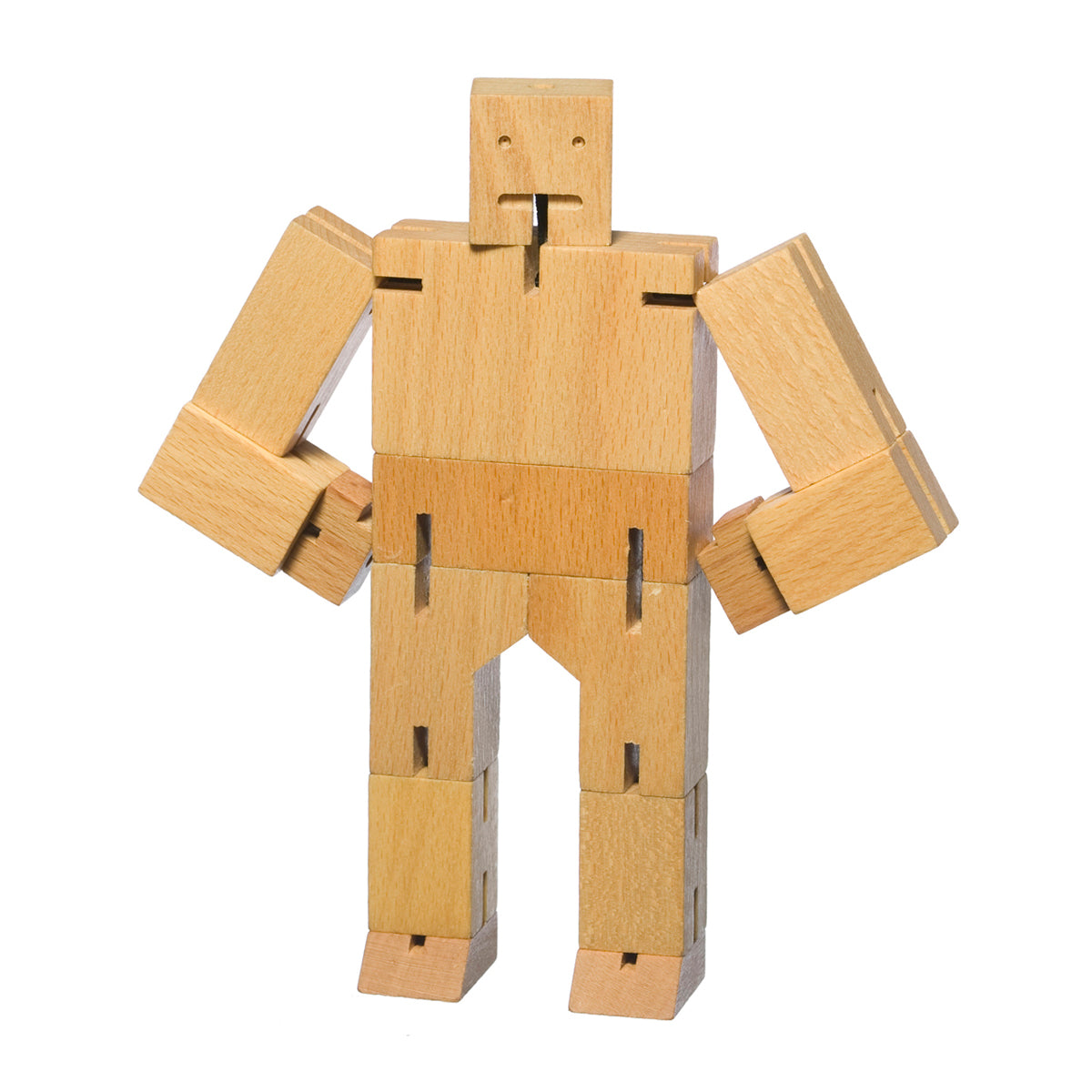 Areaware Cubebot Small Natural Robot Toy Robot Toy