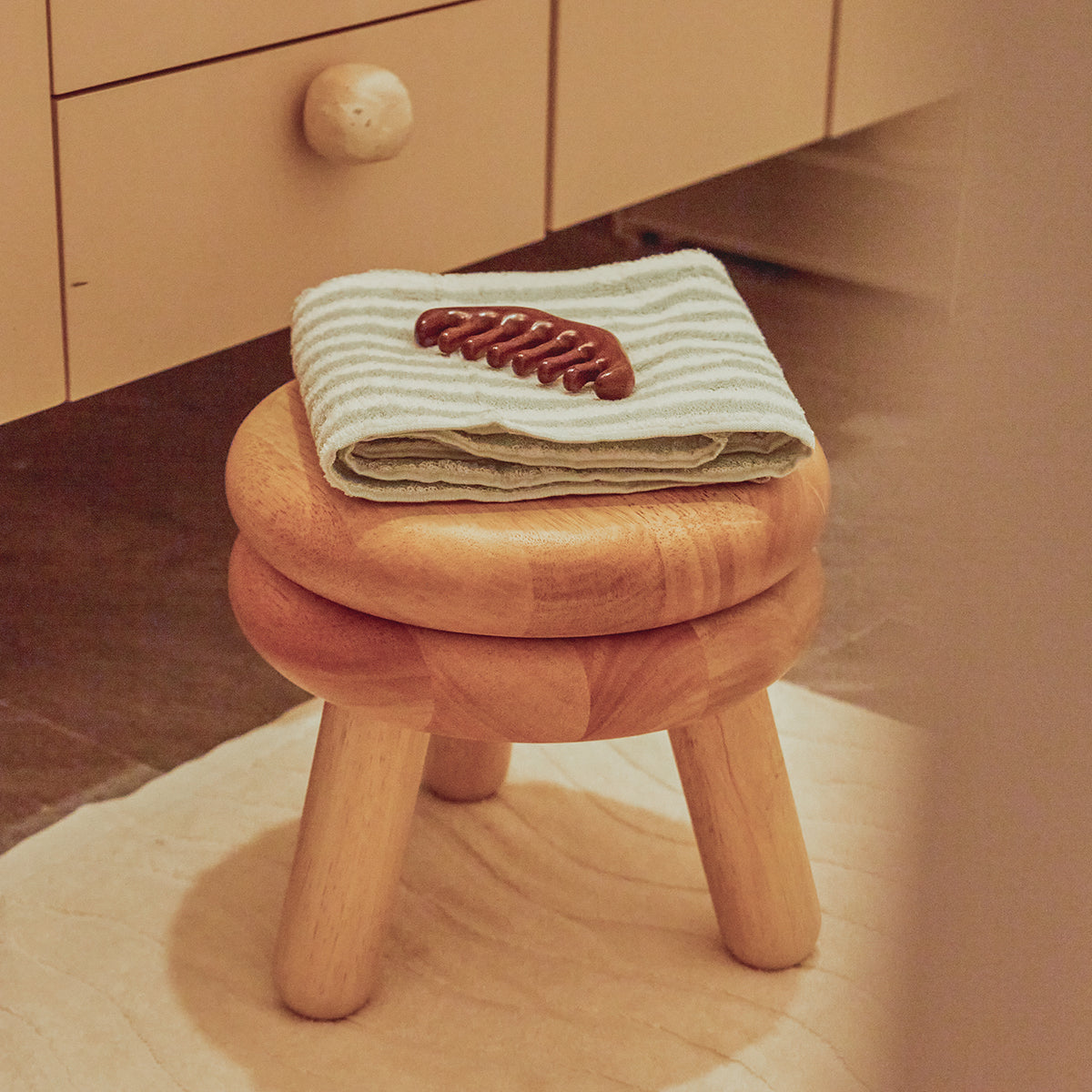 Areaware Pluma Stool Short Natural