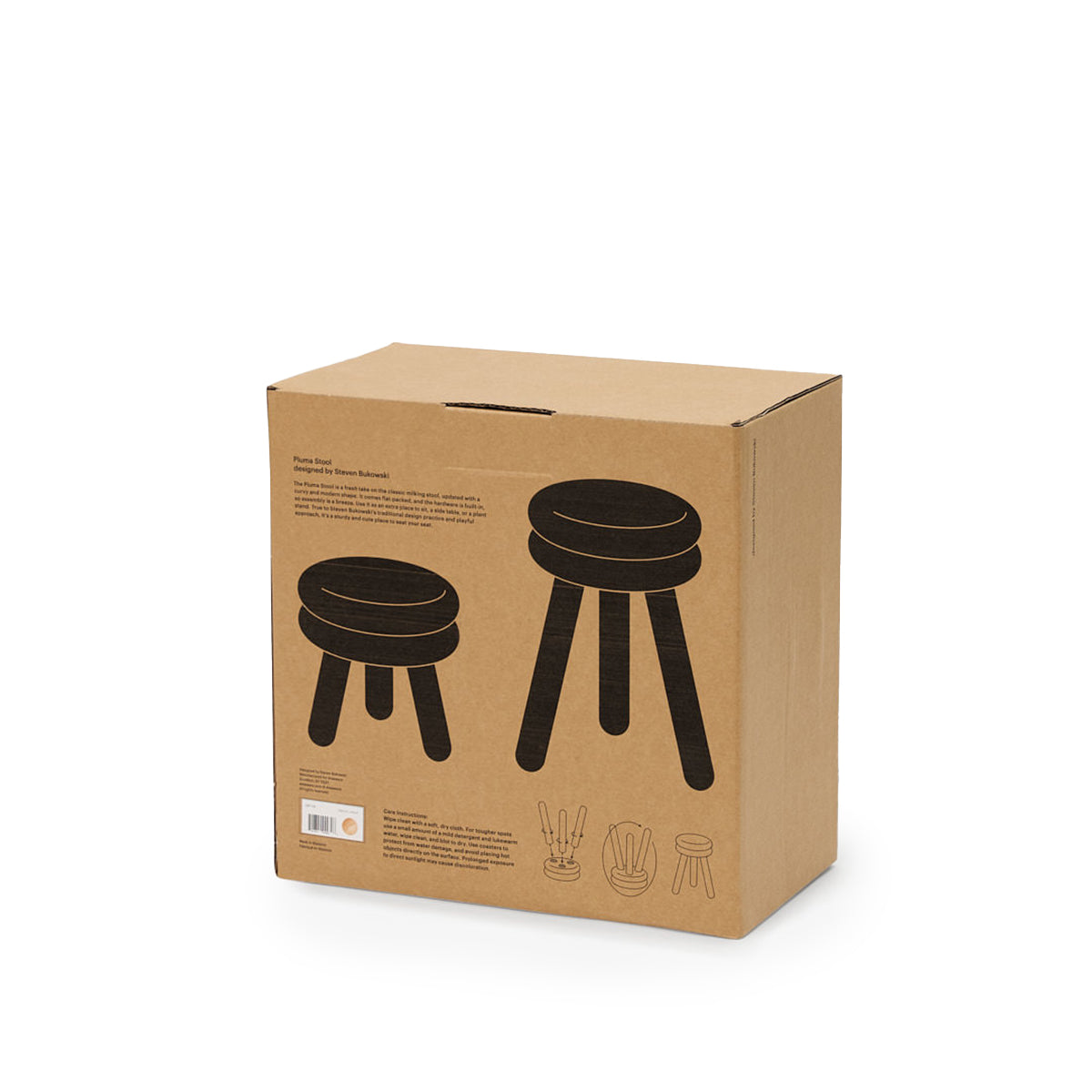 Areaware Pluma Stool Short Natural