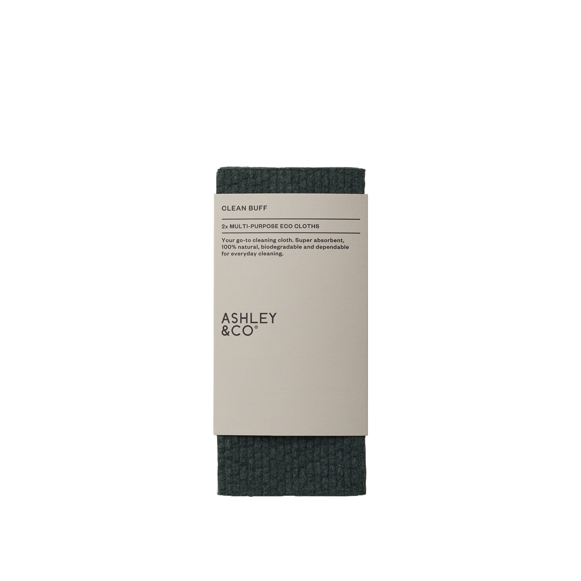Ashley & Co Clean Buff (2 pack) Hushed Kale Kitchen Cloth Kitchen Cloth