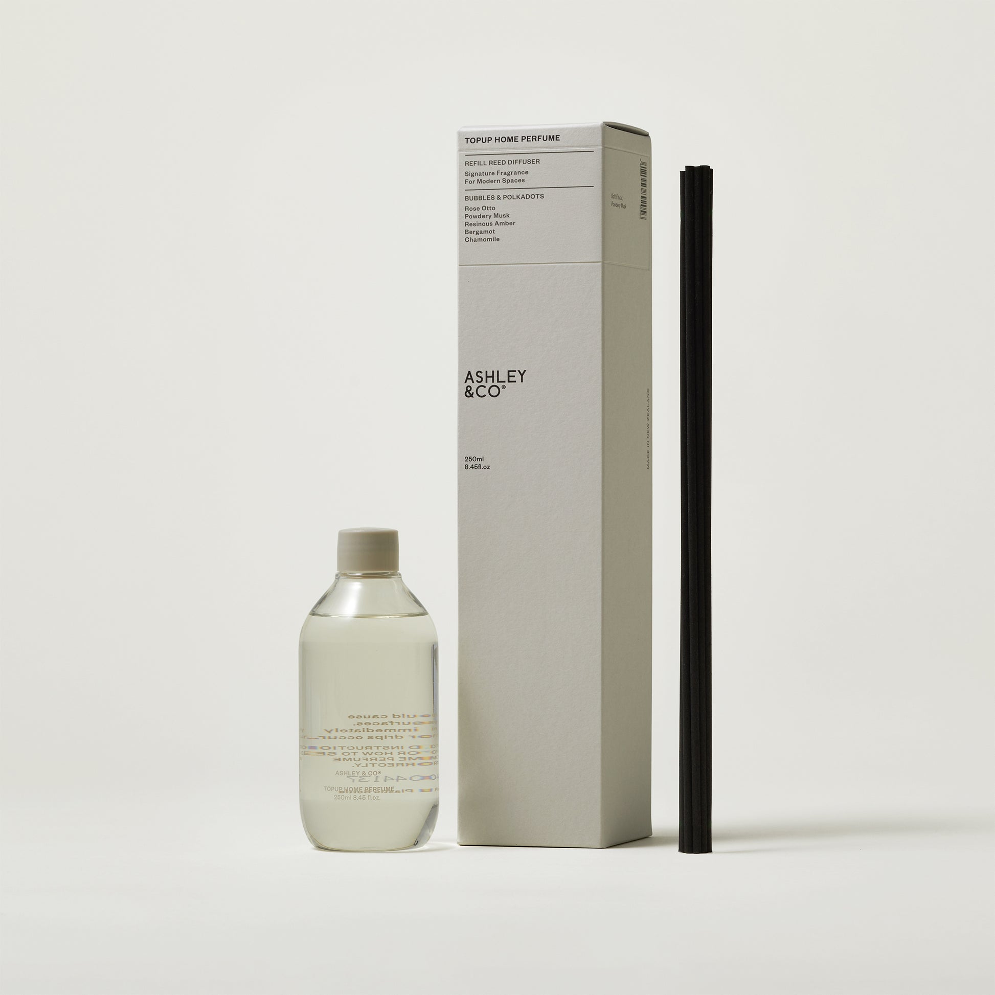 Ashley & Co Home Perfume Topup 250ml Bubbles & Polkadots Reed Diffuser Reed Diffuser