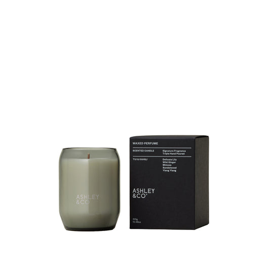 Ashley & Co Waxed Perfume 310g Tui & Kahili Candle Candle