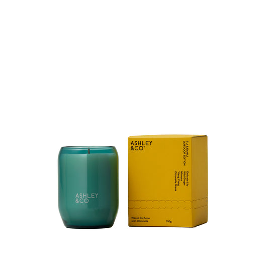 Ashley & Co Waxed Perfume Outdoor with Citronella 310g Tui & Kahili Candle Candle