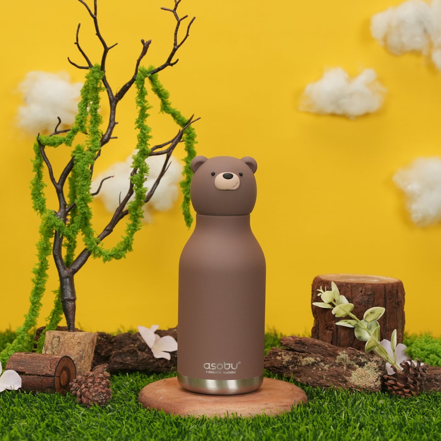 Asobu Bestie Bottle 460ml Brown Bear