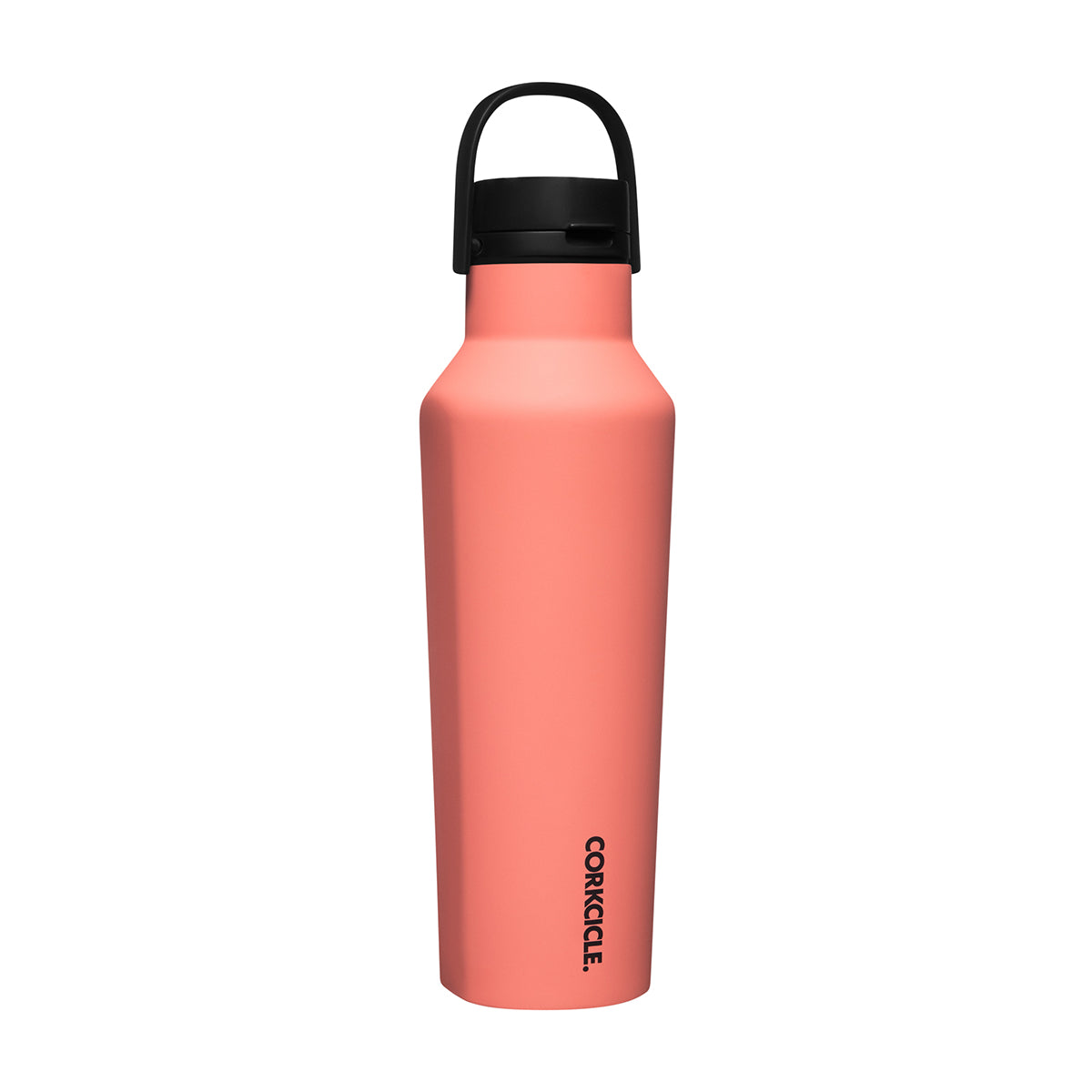 Corkcicle Series A Sports Canteen 600ml - Neon Lights Coral Insulated Stainless Steel Bottle Insulated Stainless Steel Bottle