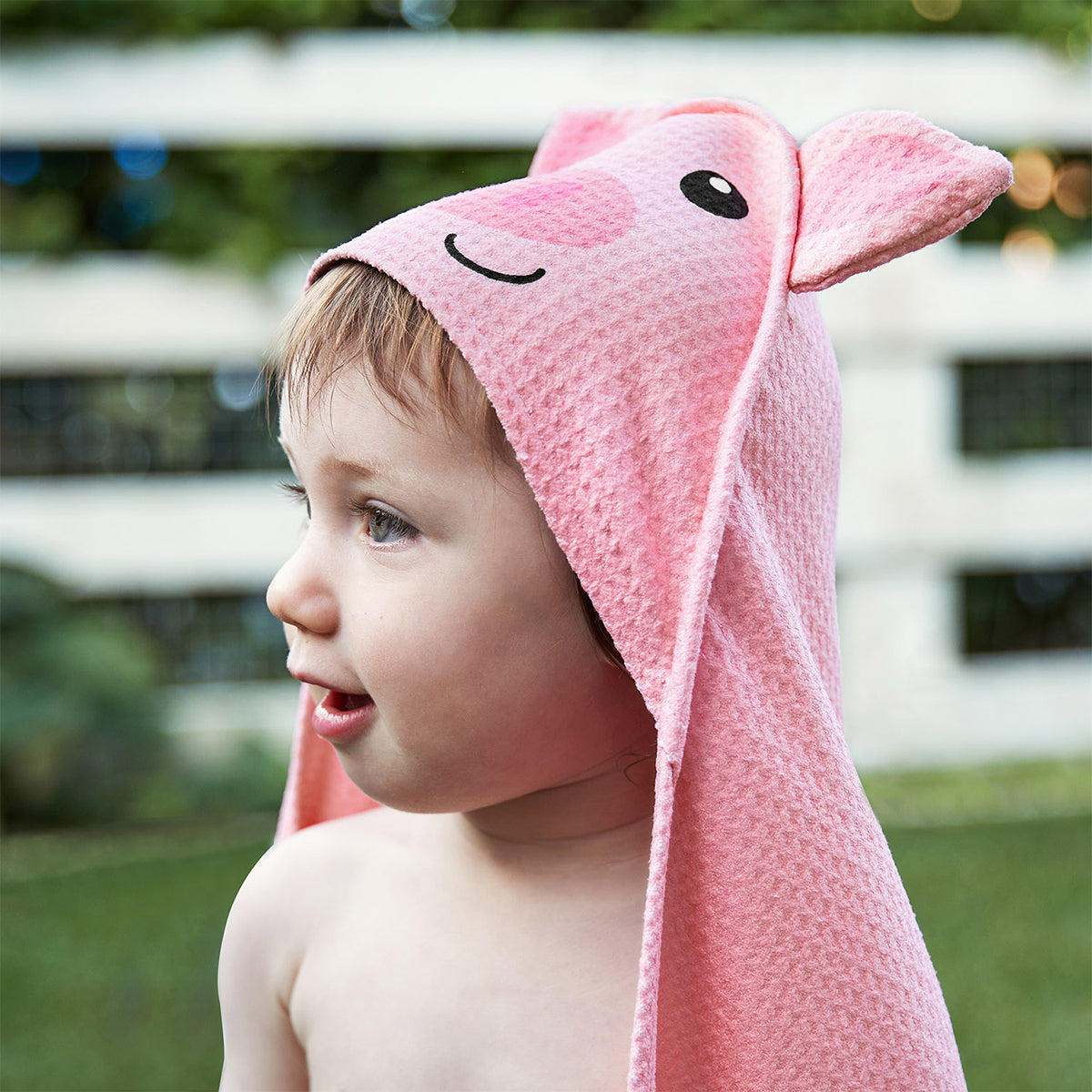 Baby Hooded Towel Animal Collection Parker Pig
