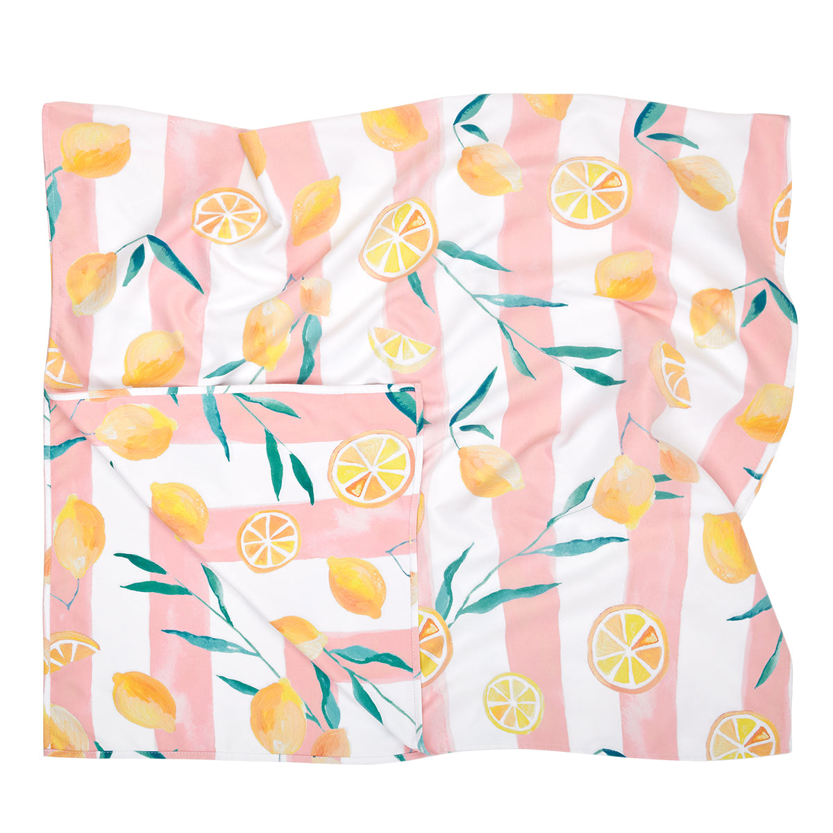 Dock & Bay Beach Towel Tropics Collection L Lemons 100% Recycled 100% Recycled