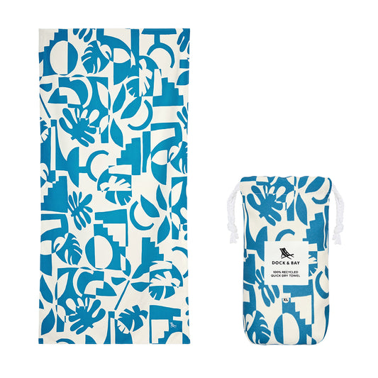 Dock & Bay Beach Towel Tropics Collection XL Marine Dream 100% Recycled 100% Recycled