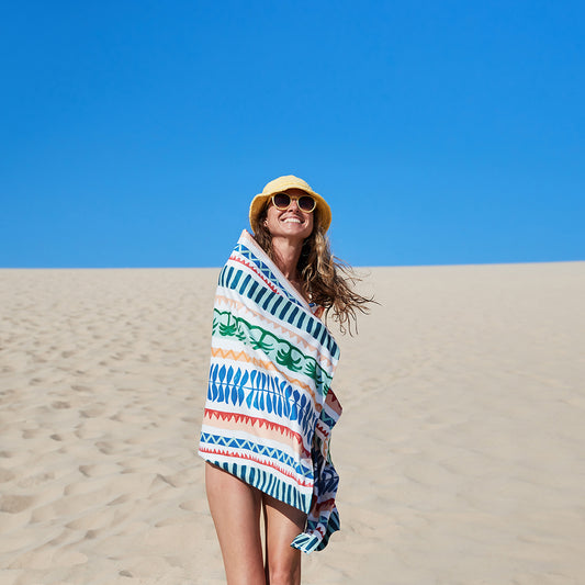 Dock & Bay Beach Towel Tropics Collection XL Palm Beach 100% Recycled 100% Recycled