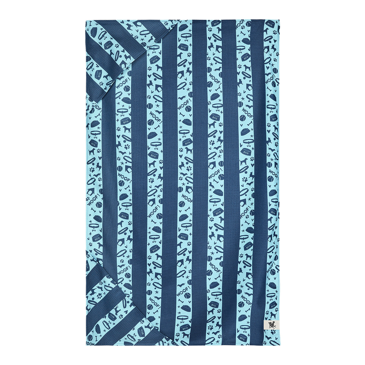 Dock & Bay Dog Towel L Bark Blue 100% Recycled 100% Recycled