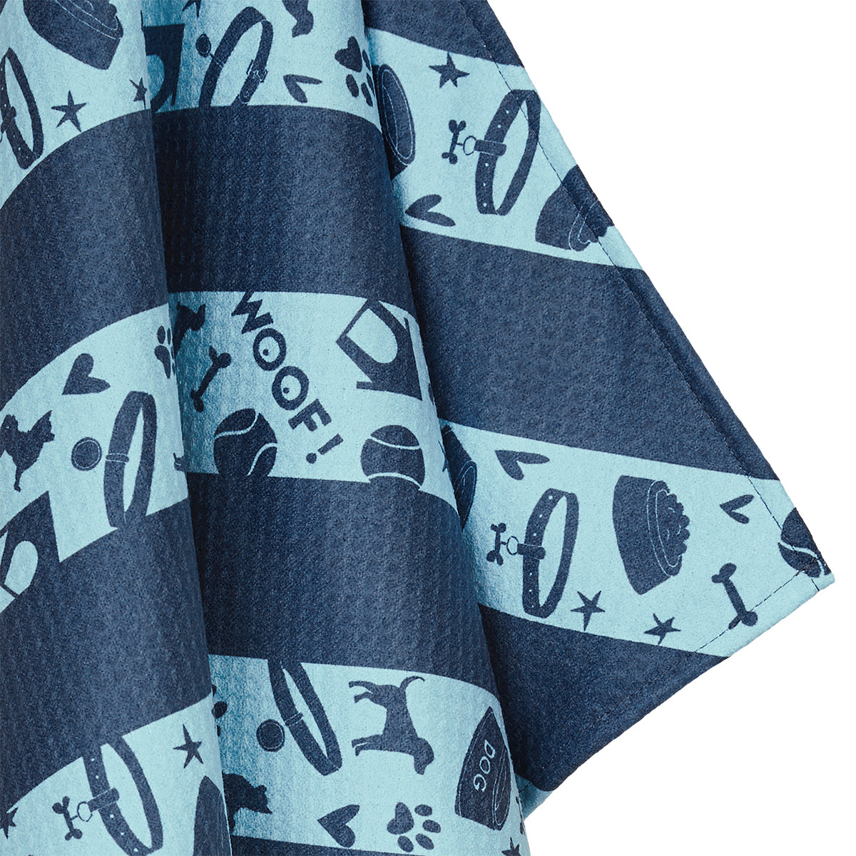 Dock & Bay Dog Towel L Bark Blue 100% Recycled 100% Recycled