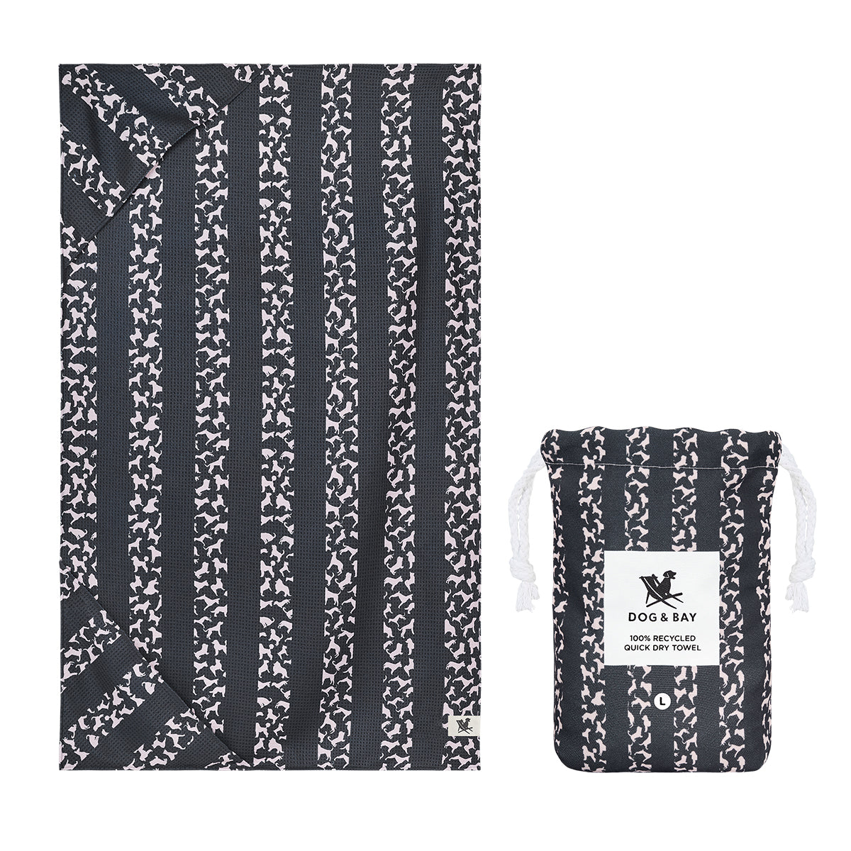 Dock & Bay Dog Towel L Walkies in the Park 100% Recycled 100% Recycled