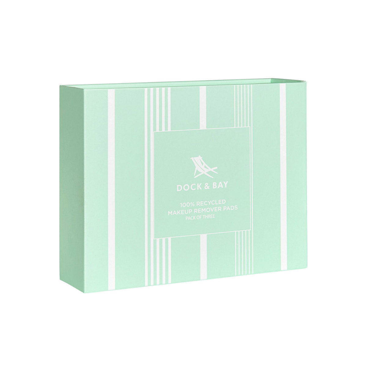 Dock & Bay Home Reusable Makeup Wipes (pk of 3) Eucalyptus Green 100% Recycled 100% Recycled