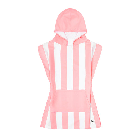 Dock & Bay Poncho Kids Cabana Collection Malibu Pink 100% Recycled 100% Recycled