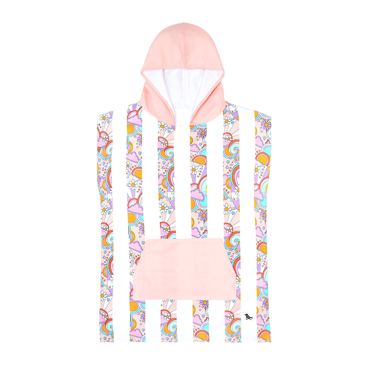 Dock & Bay Poncho Kids Patterned Collection Pink Power 100% Recycled 100% Recycled