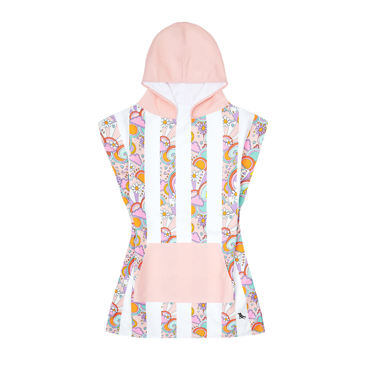 Dock & Bay Poncho Mini Patterned Collection Pink Power 100% Recycled 100% Recycled