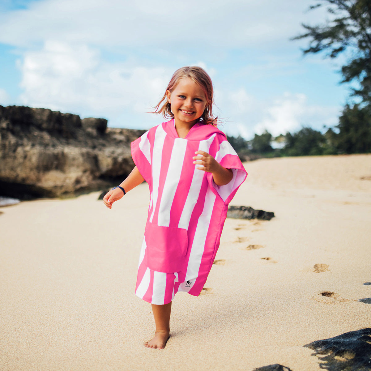 Poncho Mini Cabana Collection Phi Phi Pink