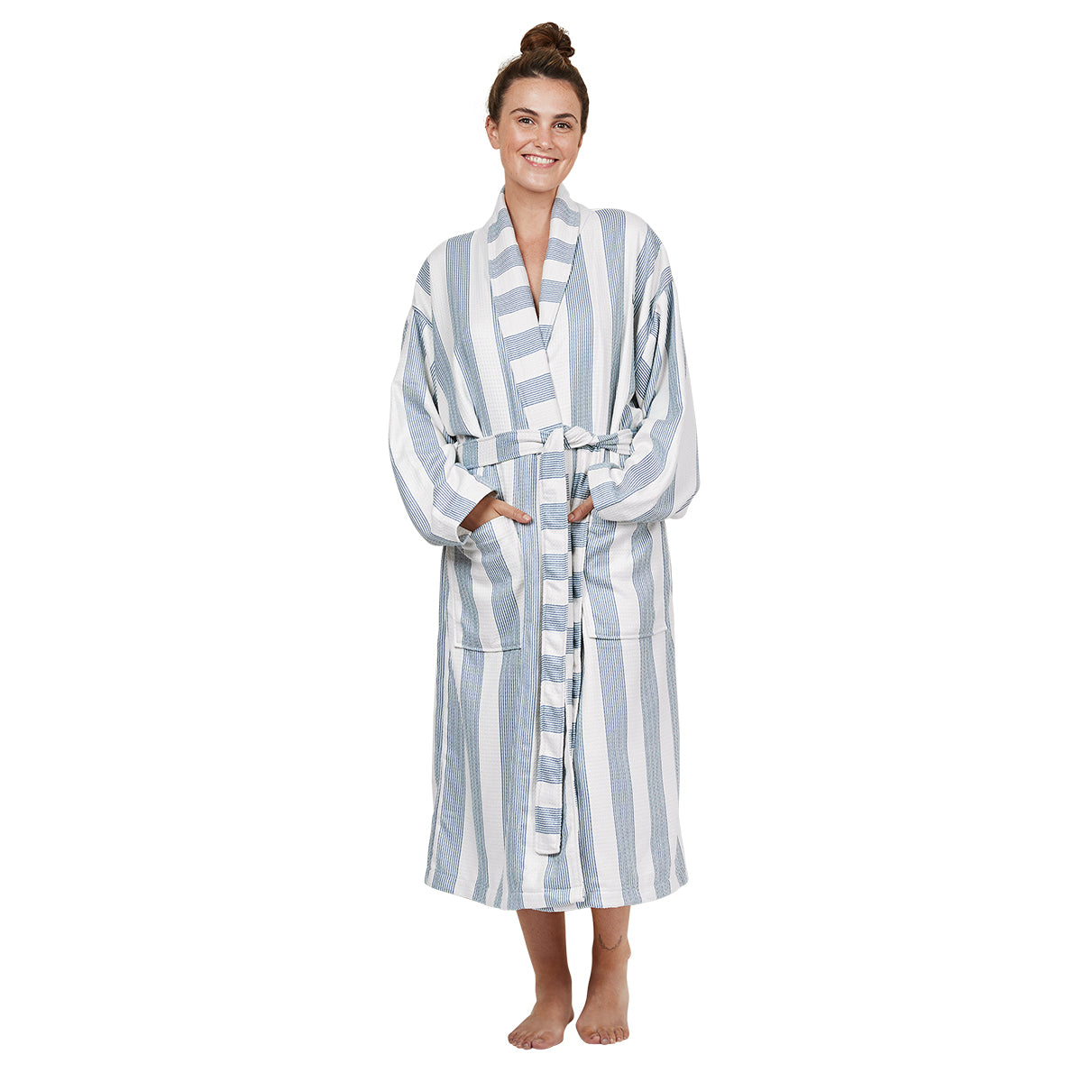 Waffle Robe M/L Storm Cloud