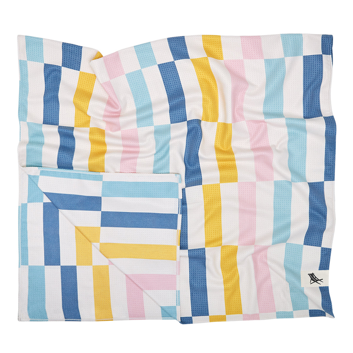 Dock & Bay Waffle Towel XL Boardwalk Parade 100% Recycled 100% Recycled
