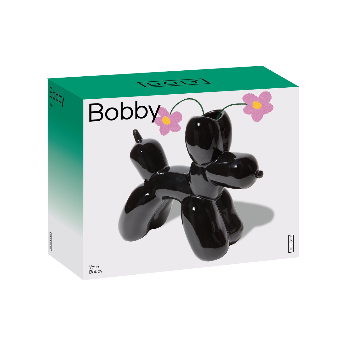 DOIY Bobby Vase Black