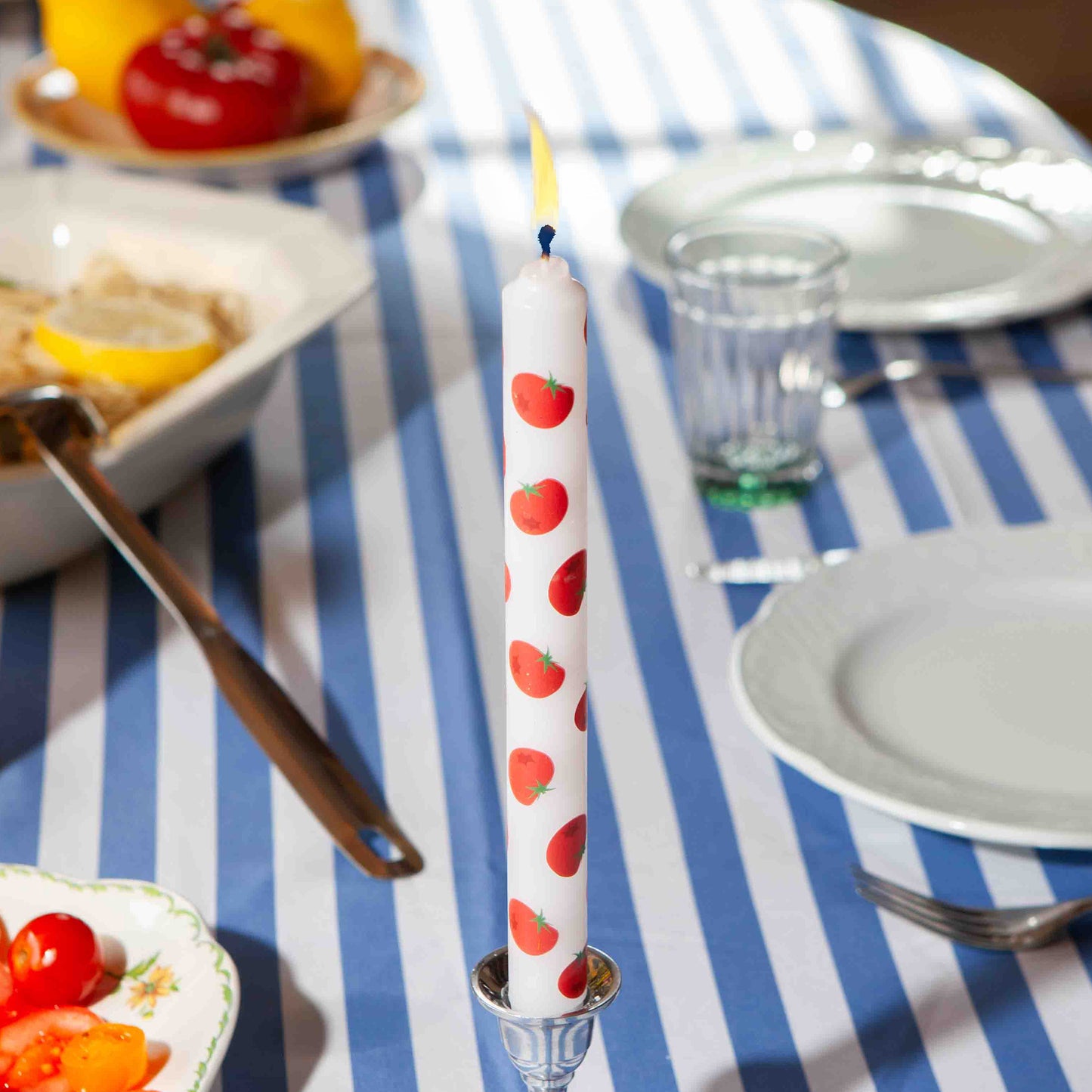 DOIY Dolce Vita Taper Candles (set of 2) Tomato