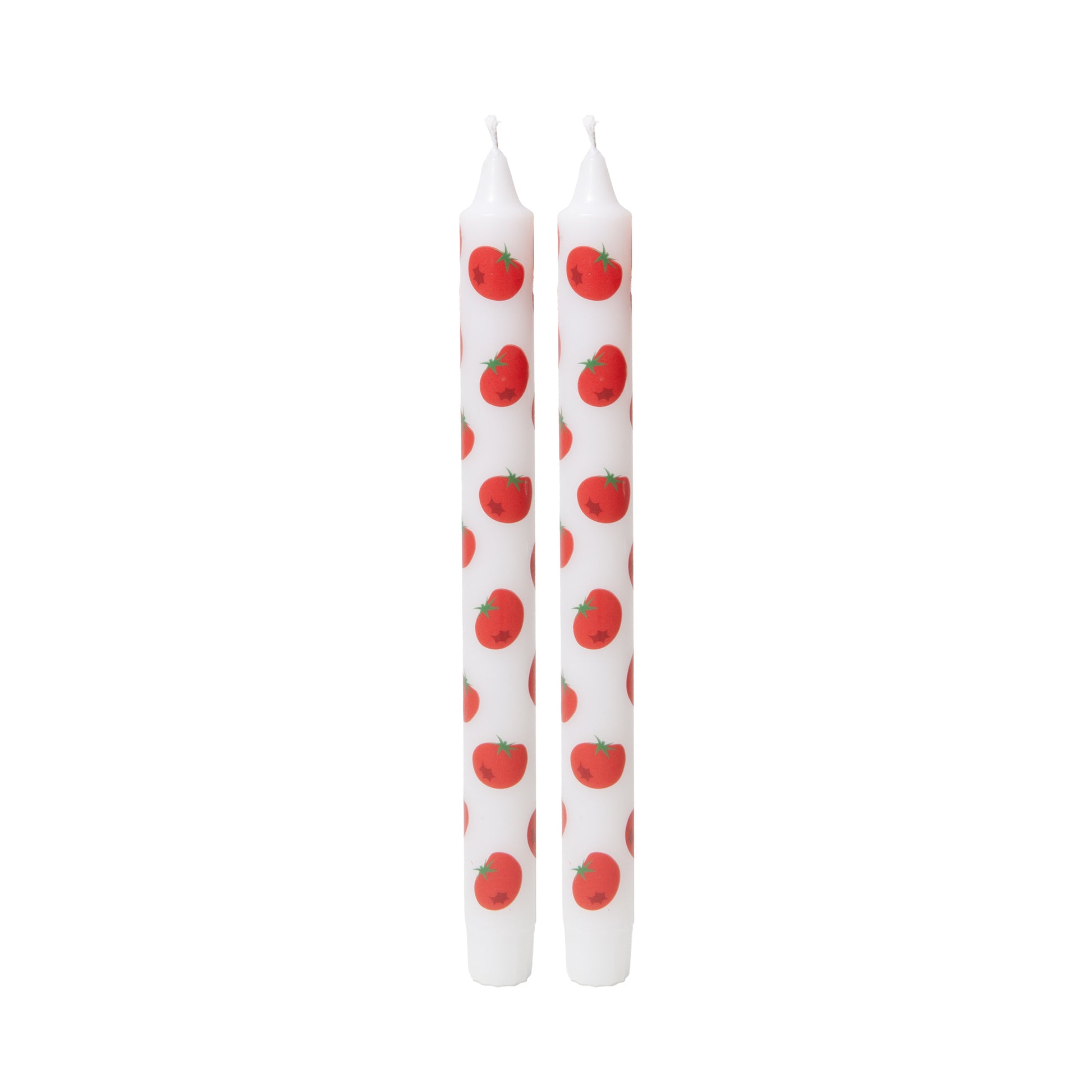 DOIY Dolce Vita Taper Candles (set of 2) Tomato