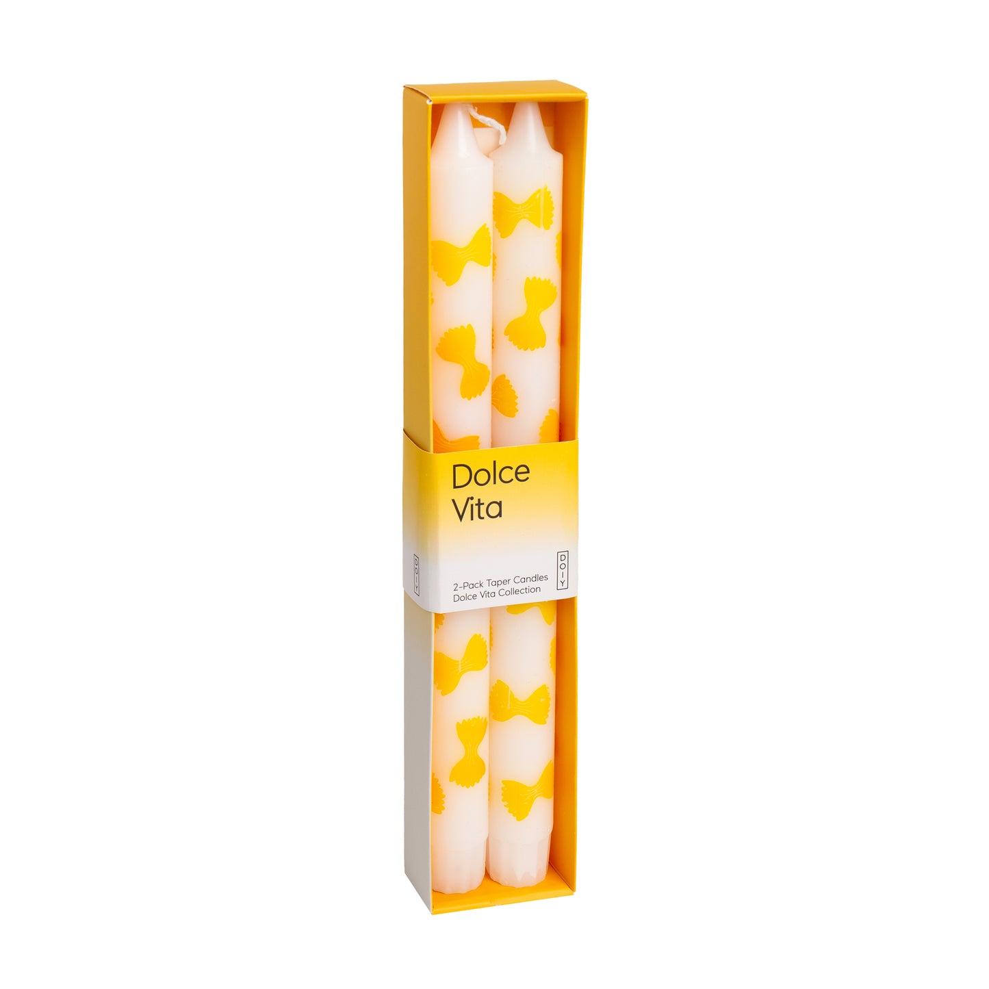 DOIY Dolce Vita Taper Candles (set of 2) Farfalle