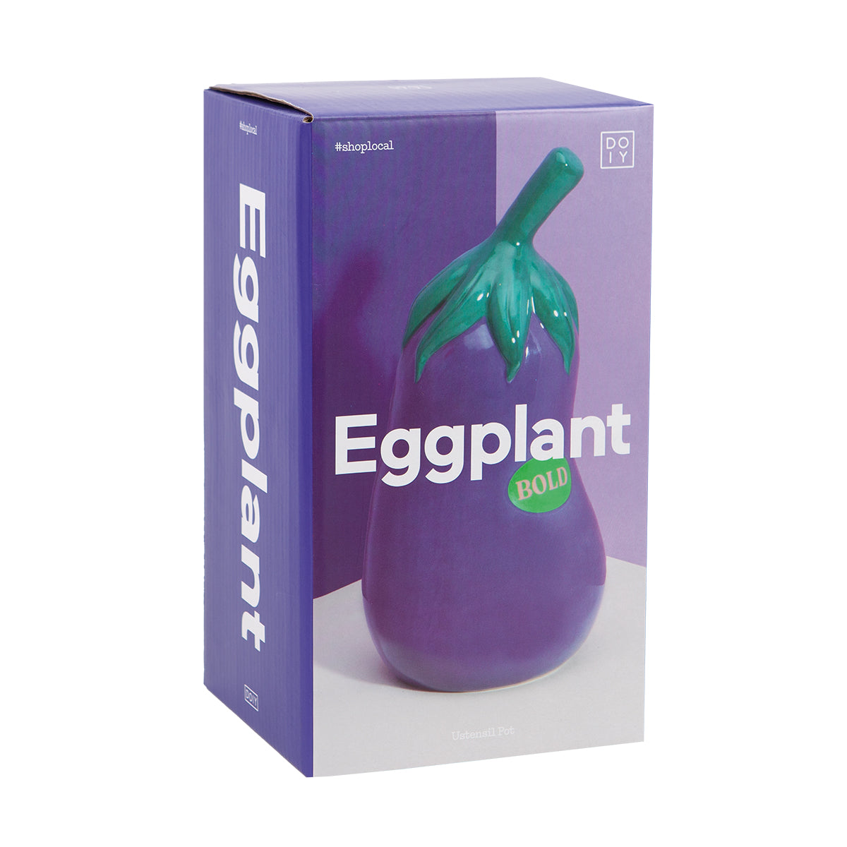 Farmers Market Utensil Pot Eggplant