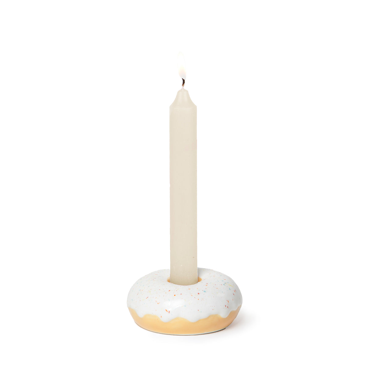 DOIY Fast Food Candle Holder Donut White