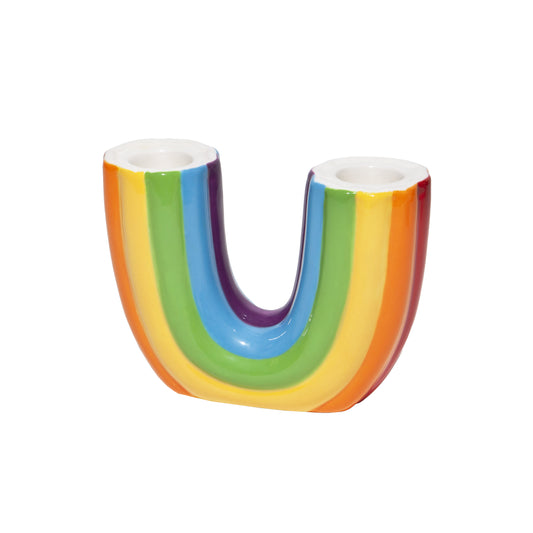 DOIY Rainbow Candle Holder