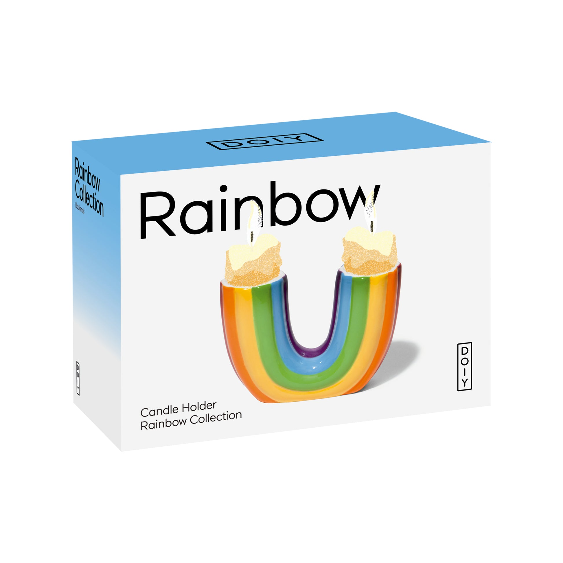 DOIY Rainbow Candle Holder