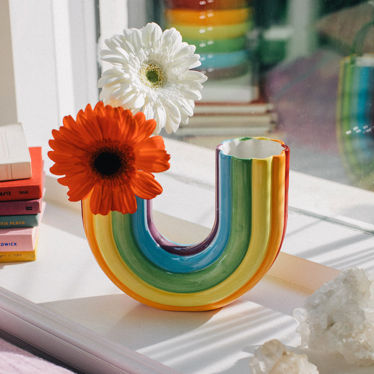 DOIY Rainbow Vase Double