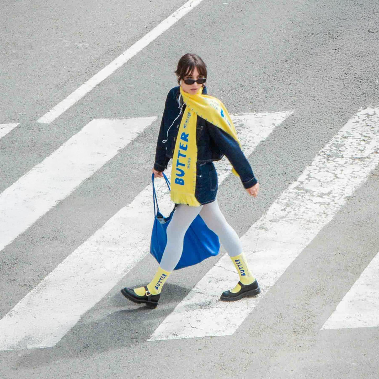 Eat My Socks Crew Socks Butter