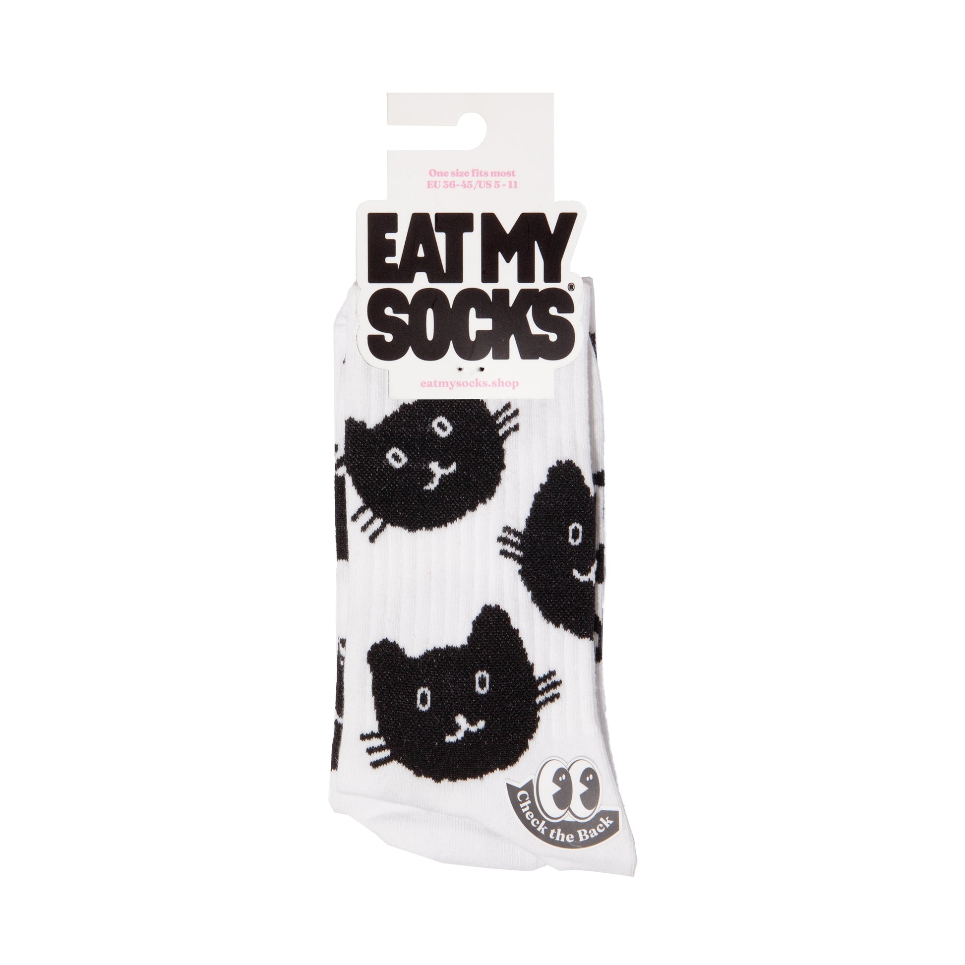 Eat My Socks Crew Socks Cat