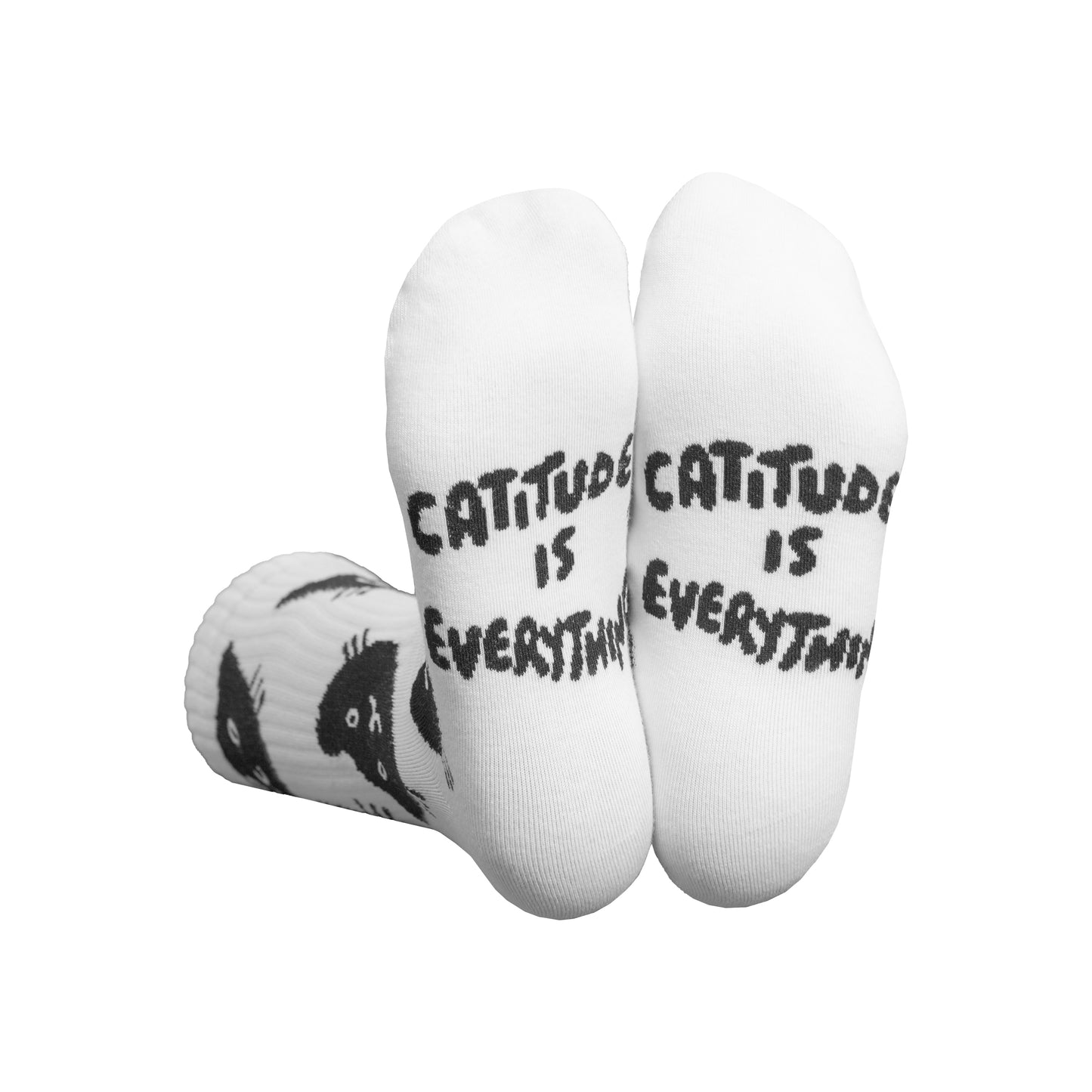 Eat My Socks Crew Socks Cat