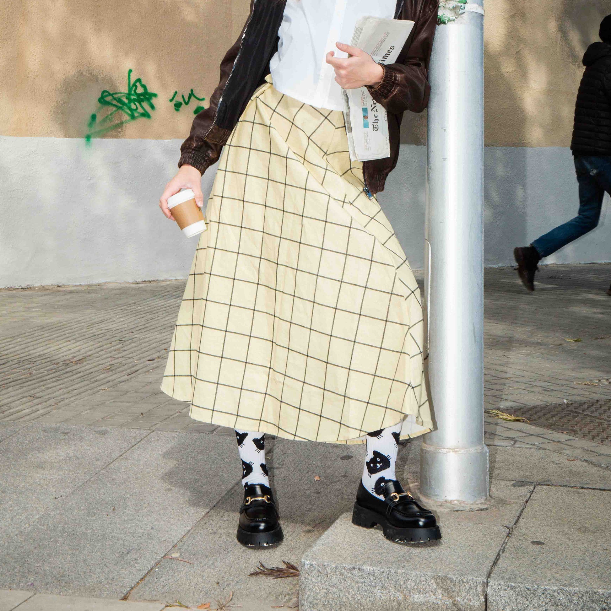 Eat My Socks Crew Socks Cat