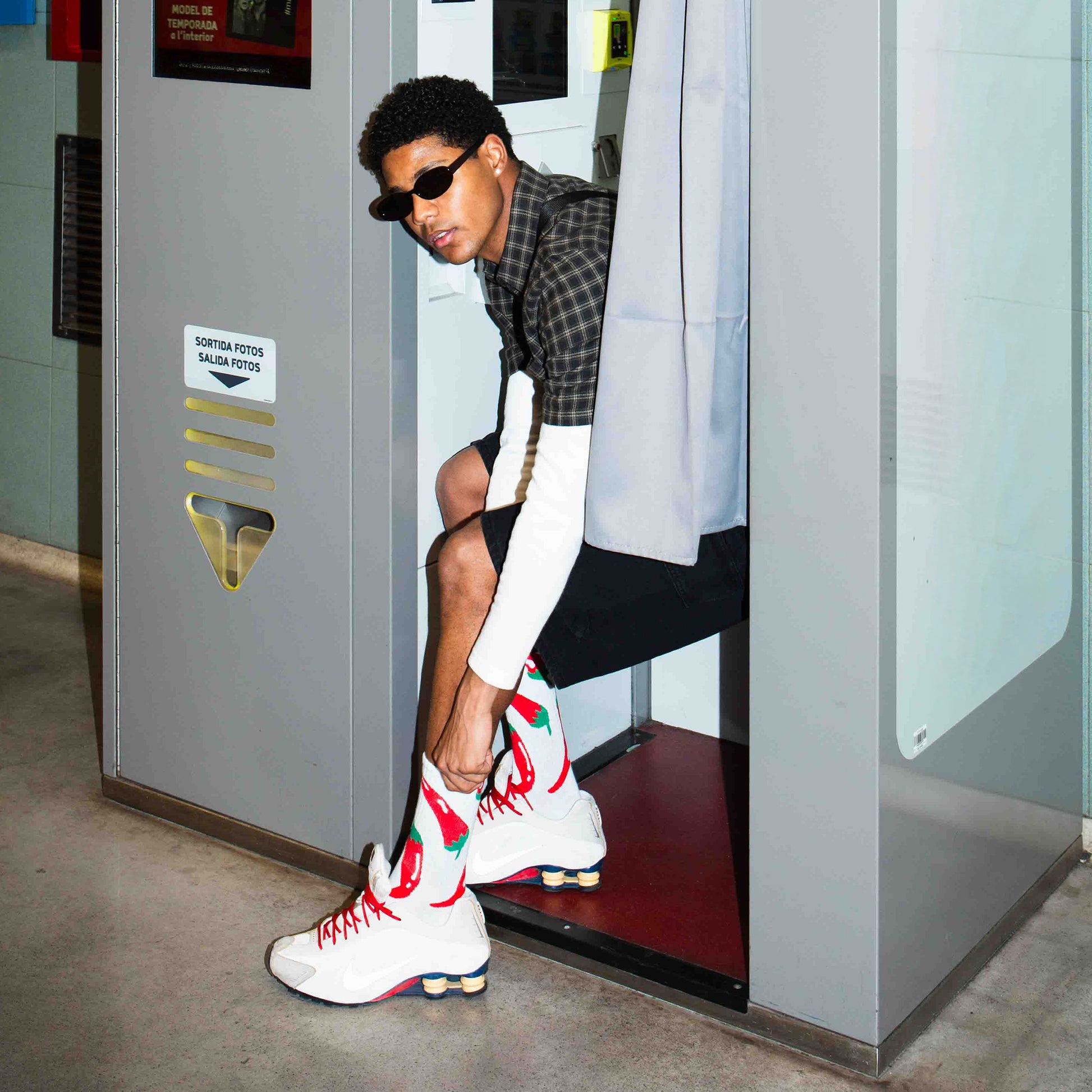 Eat My Socks Crew Socks Chili