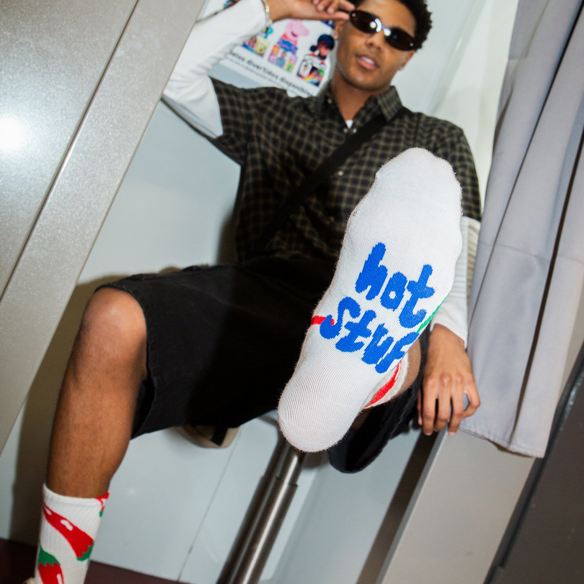 Eat My Socks Crew Socks Chili