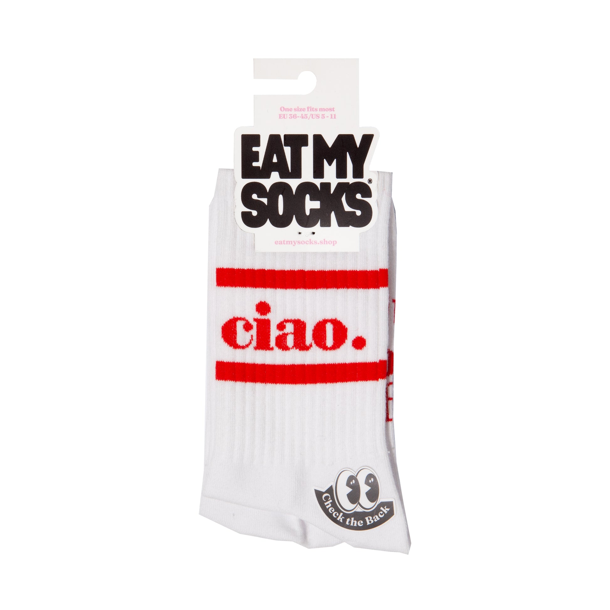 Eat My Socks Crew Socks Ciao