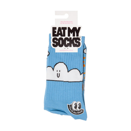 Eat My Socks Crew Socks Cloud